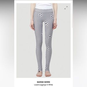 Marine Serre Lizard Leggings. XS. NWOT.